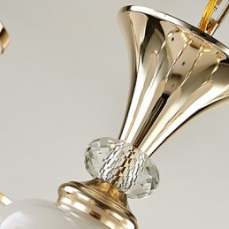 Kattokruunu moderni nykyaikainen galvanoitu ominaisuus kristallimetallille