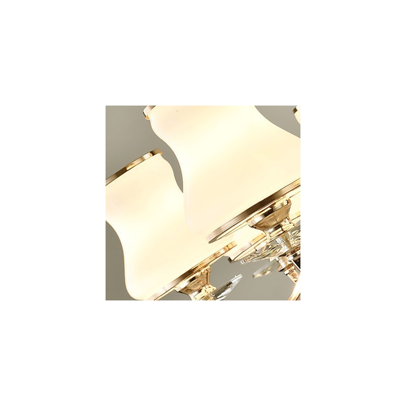 Kattokruunu moderni nykyaikainen galvanoitu ominaisuus kristallimetallille