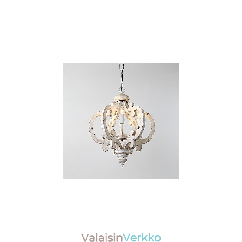 Vintage-maalausominaisuus Mini-tyylinen puinen bambu-kattokruunulamppu koristeellinen riippuvalaisin