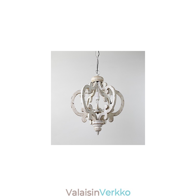 Vintage-maalausominaisuus Mini-tyylinen puinen bambu-kattokruunulamppu koristeellinen riippuvalaisin