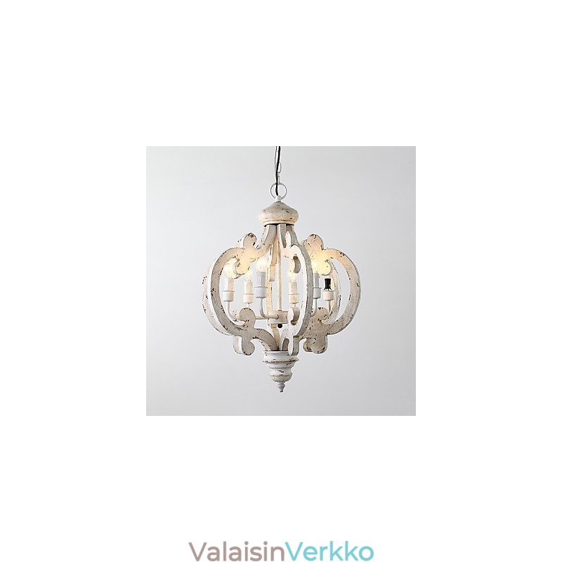 Vintage-maalausominaisuus Mini-tyylinen puinen bambu-kattokruunulamppu koristeellinen riippuvalaisin
