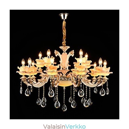 Riipus kevyt sinkkiseosominaisuus Crystal Mini Style Metalli sisäkauppoihin 15 polttimoa Riipus kevyt sinkkiseosominaisuus Crystal Mini Style Metalli sisäkauppoihin 15 polttimoa