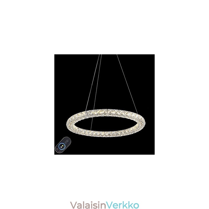 Moderni Ring Crystal Katto-riippuvalo Kristallikruunu Valo Sisävalaisimet Valaisimet Himmennettävä kaukosäätimellä