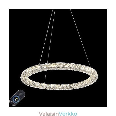 Moderni Ring Crystal Katto-riippuvalo Kristallikruunu Valo Sisävalaisimet Valaisimet Himmennettävä kaukosäätimellä Moderni Ring Crystal Katto-riippuvalo Kristallikruunu Valo Sisävalaisimet Valaisimet Himmennettävä kaukosäätimellä