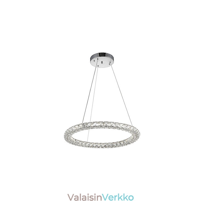 Moderni Ring Crystal Katto-riippuvalo Kristallikruunu Valo Sisävalaisimet Valaisimet Himmennettävä kaukosäätimellä
