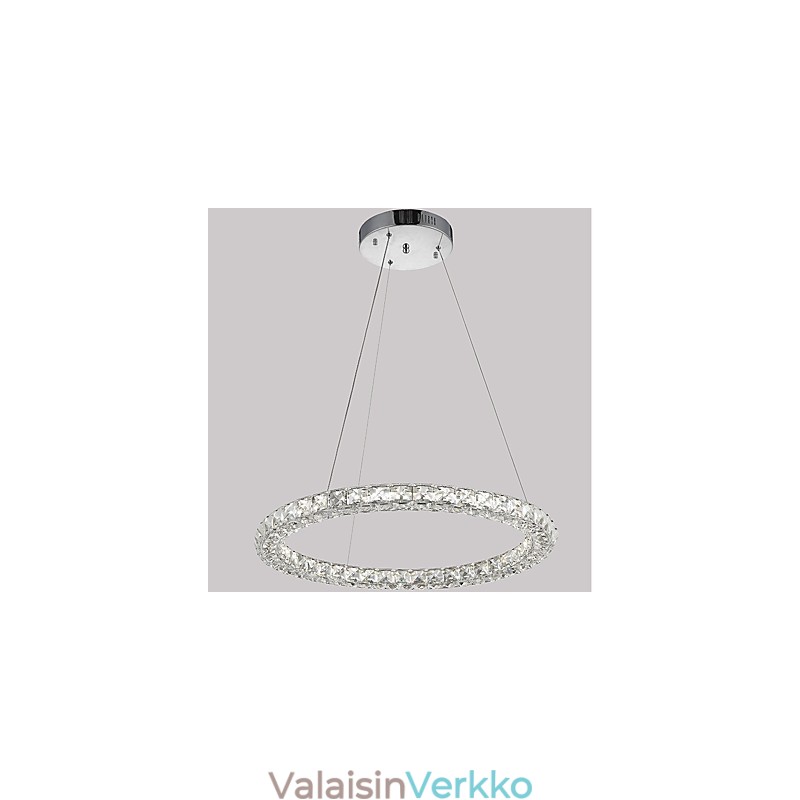Moderni Ring Crystal Katto-riippuvalo Kristallikruunu Valo Sisävalaisimet Valaisimet Himmennettävä kaukosäätimellä