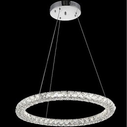 Moderni Ring Crystal Katto-riippuvalo Kristallikruunu Valo Sisävalaisimet Valaisimet Himmennettävä kaukosäätimellä