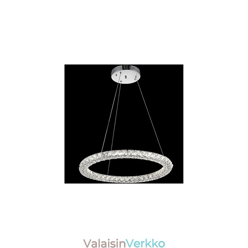 Moderni Ring Crystal Katto-riippuvalo Kristallikruunu Valo Sisävalaisimet Valaisimet Himmennettävä kaukosäätimellä