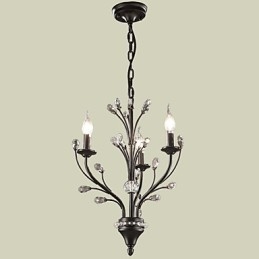 Moderni nykyaikainen perinteinen klassinen maalaismainen Lodge Vintage Retro Lantern Country Globe -maalausominaisuus kristallikruunulle
