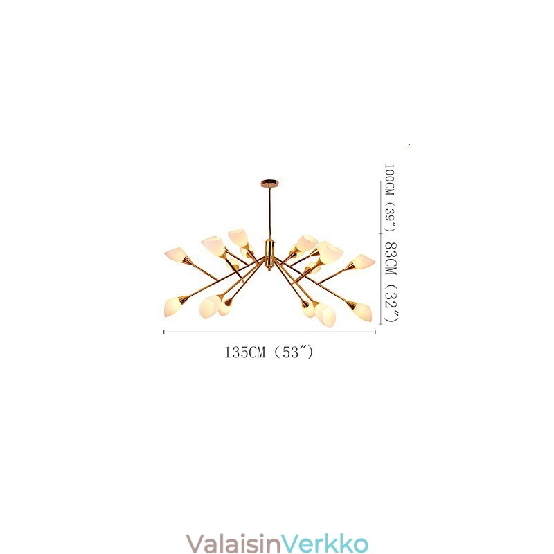 Nordic Simple Atmospheric Pastoral Kattokruunu Creative Aulan kattokruunulamppu