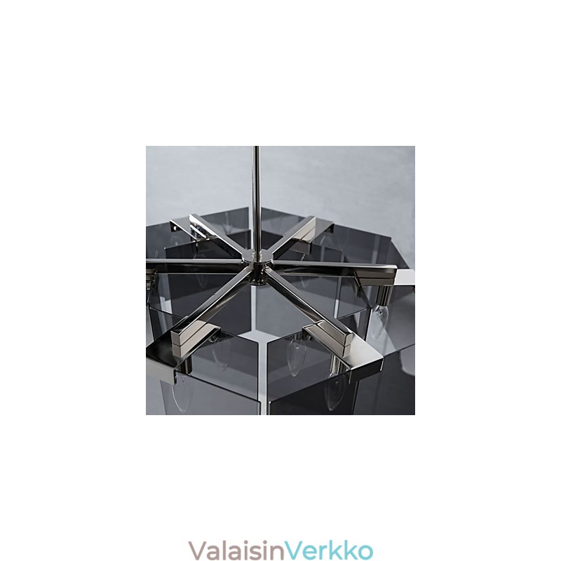 Maalaismainen Lodge-maalausominaisuus suunnittelijoille Metallinen sisätilojen 6-lamppuinen kattokruunu