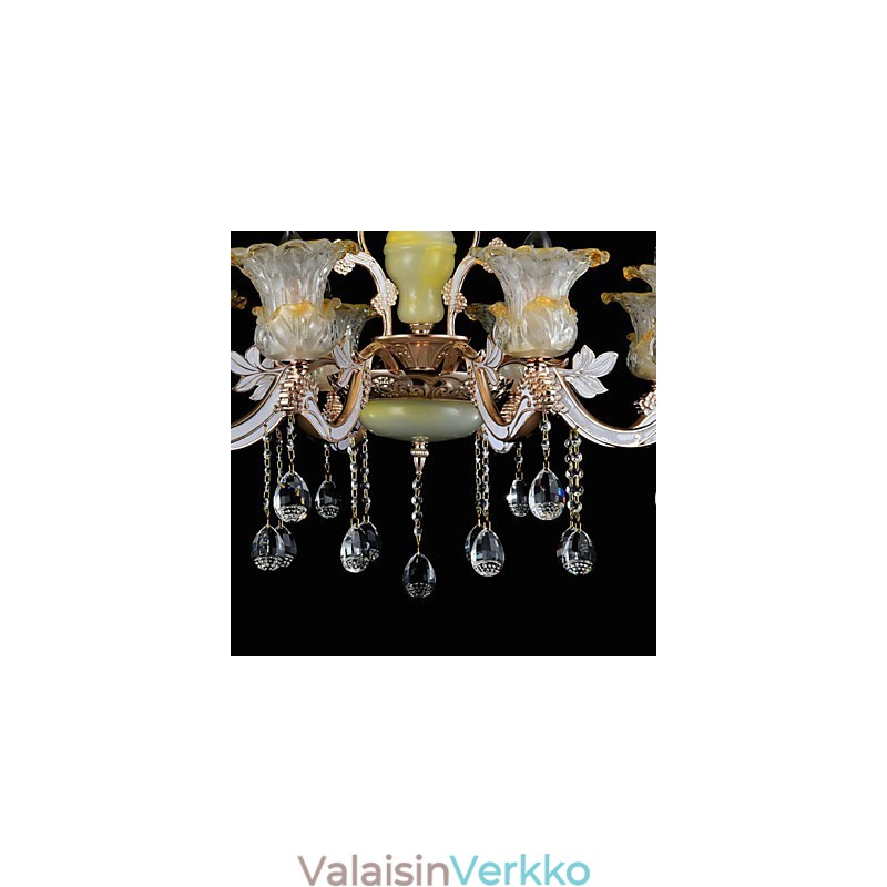 Moderni nykyaikainen perinteinen klassinen sinkkiseosominaisuus kristalli-minityyliselle metalliriippuvalaisimelle
