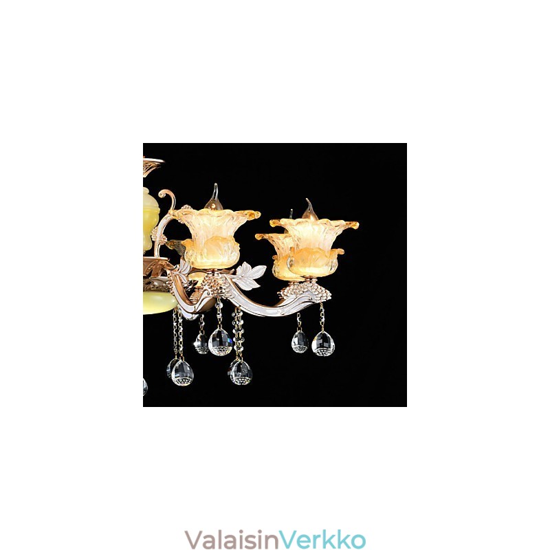 Moderni nykyaikainen perinteinen klassinen sinkkiseosominaisuus kristalli-minityyliselle metalliriippuvalaisimelle