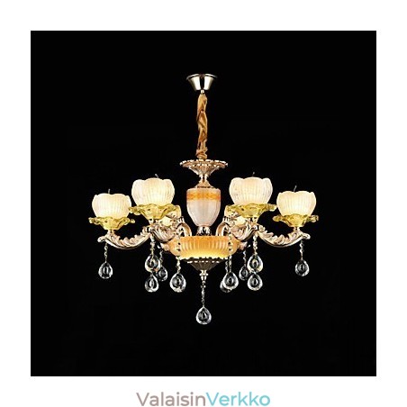 Perinteinen klassinen sinkkiseosominaisuus Crystal Mini Style Metal 6 Polttinen kattokruunulle