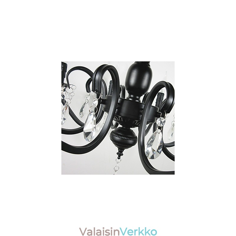 Kattokruunu Yksinkertainen kristallirauta kynttilän valot koristelu valaisimet valaistus