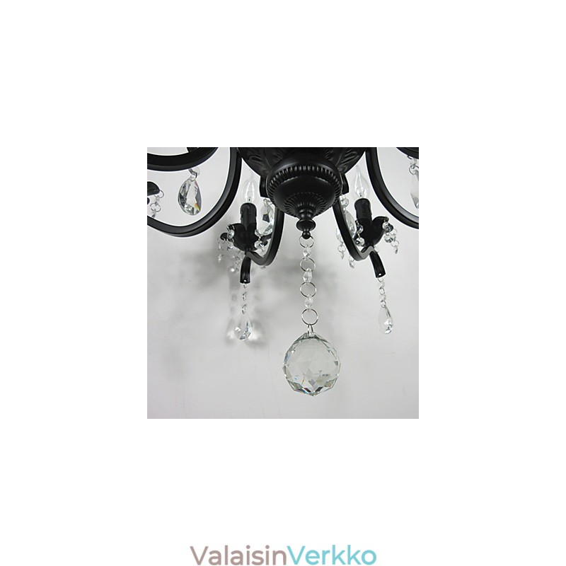Kattokruunu Yksinkertainen kristallirauta kynttilän valot koristelu valaisimet valaistus