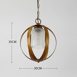 Loft Metal Amercian Industrial Style -maalausväri lasisella eurooppalaisella kattokruunulampulla sisäkoristevalaisin
