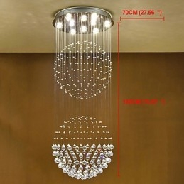 Crystal Ceiling Riippuvalaisin Sisäkäyttöön Kattokruunu Kotiin Riippuvat Valaisimet Valaisimet