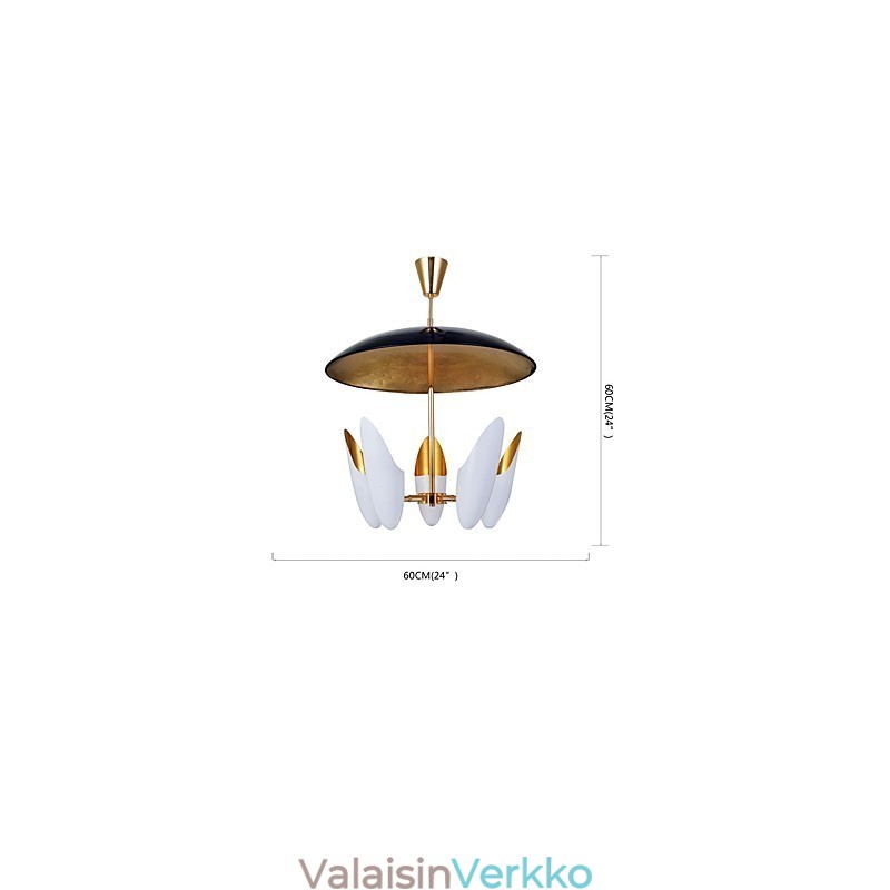 5 Light Kattokruunu Brief Art Moderni nykyaikainen riippuvalaisin