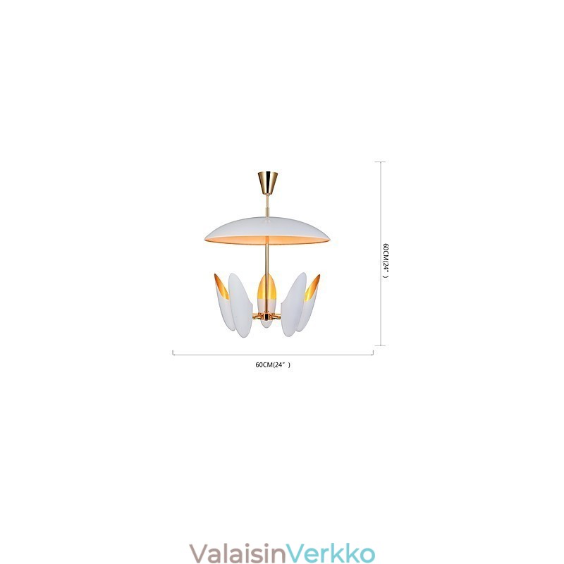 5 Light Kattokruunu Brief Art Moderni nykyaikainen riippuvalaisin