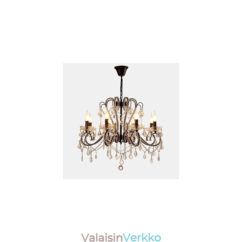 8 Lights Crystal Kattokruunu Moderni Nykyaikainen Perinteinen Klassinen Rustiikki Lodge Vintage Retro