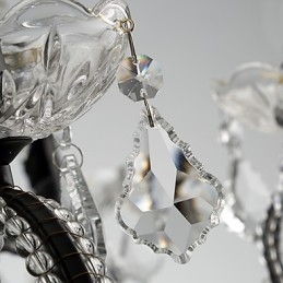 8 Lights Crystal Kattokruunu Moderni Nykyaikainen Perinteinen Klassinen Rustiikki Lodge Vintage Retro