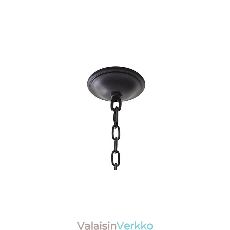 Retrotyylinen rautainen riippuvalaisin 8 valolla