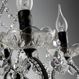 8 Lights Crystal Kattokruunu Moderni Nykyaikainen Perinteinen Klassinen Rustiikki Lodge Vintage Retro