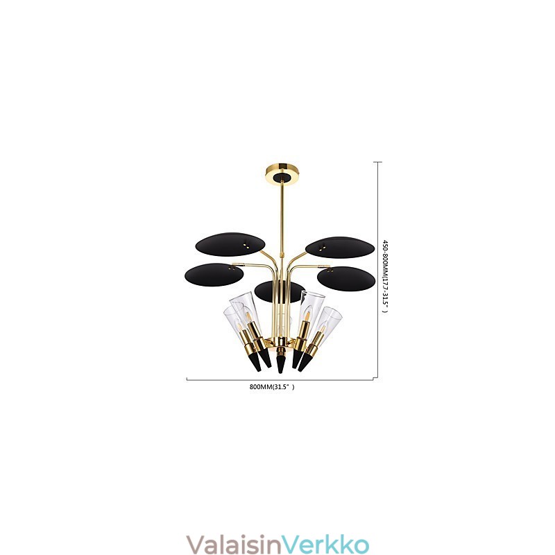 Henkilökohtainen säädettävä suunta Art Kattokruunu Lamppu Kattokruunu