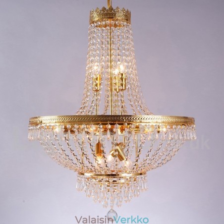 Perinteinen klassinen galvanoitu ominaisuus Crystal Mini Style Metal 9 Polttinen kattokruunu Perinteinen klassinen galvanoitu ominaisuus Crystal Mini Style Metal 9 Polttinen kattokruunu