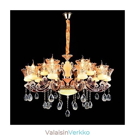 Riipus kevyt sinkkiseosominaisuus Crystal Mini Style Metalli sisäkauppoihin 15 polttimoa Riipus kevyt sinkkiseosominaisuus Crystal Mini Style Metalli sisäkauppoihin 15 polttimoa