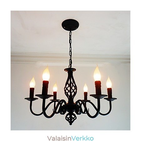 Taiteellinen tyylikäs ja moderni muut ominaisuus kynttilätyyliselle metallille sisätiloissa 6 polttimoa kattokruunu Taiteellinen tyylikäs ja moderni muut ominaisuus kynttilätyyliselle metallille sisätiloissa 6 polttimoa kattokruunu