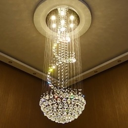 Modernit kristallikattokattokruunuvalot sisätilojen riippuvalaisimet deco-valaisimet