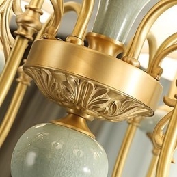 Perinteinen Classic Country Brass -ominaisuus Mini Style Metal 3 Polbs -kattokruunulle