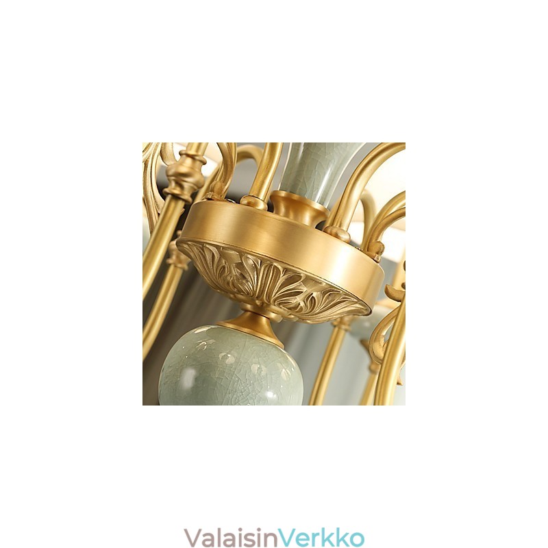 Perinteinen Classic Country Brass -ominaisuus Mini Style Metal 3 Polbs -kattokruunulle