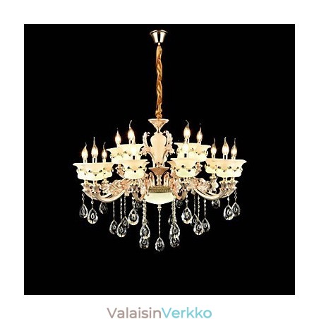 Perinteinen klassinen sinkkiseosominaisuus Crystal Mini Style Metal Indoors Garden 15 lamps kattokruunulle Perinteinen klassinen sinkkiseosominaisuus Crystal Mini Style Metal Indoors Garden 15 lamps kattokruunulle