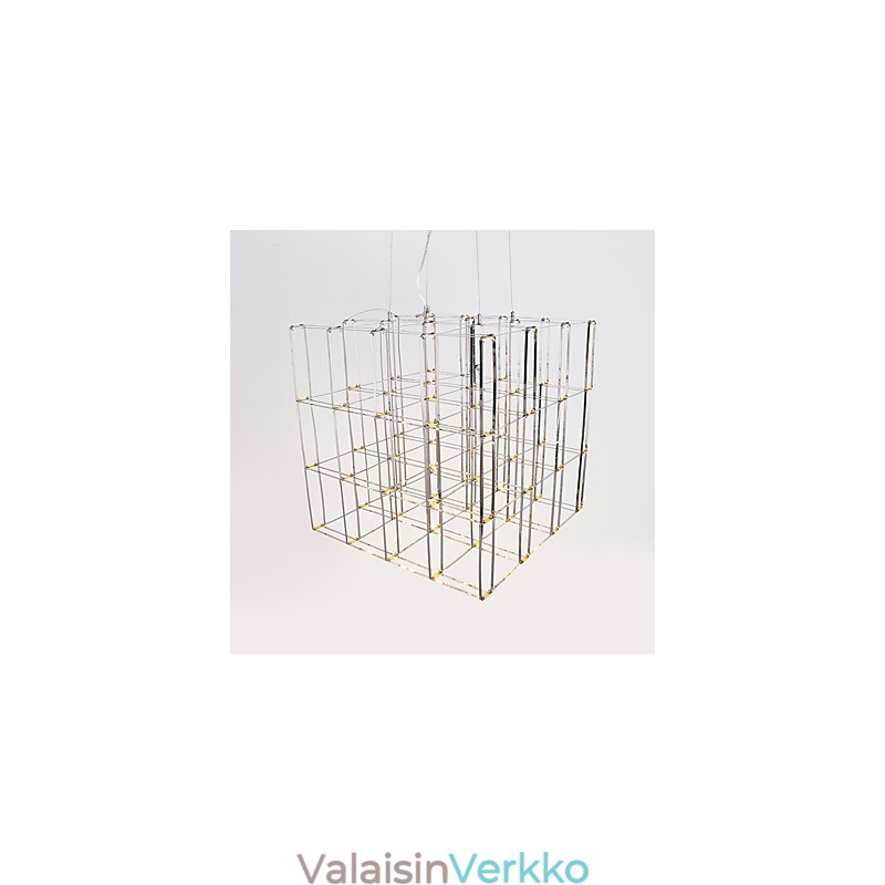 Moderni kattokruunu, ruostumattomasta teräksestä valmistettu valaisin