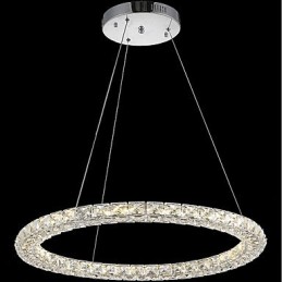 Ring Crystal -riippuvalaisin Moderni kristallikruunu kattovalaisimet sisävalaisimiin, himmennettävissä kaukosäätimellä