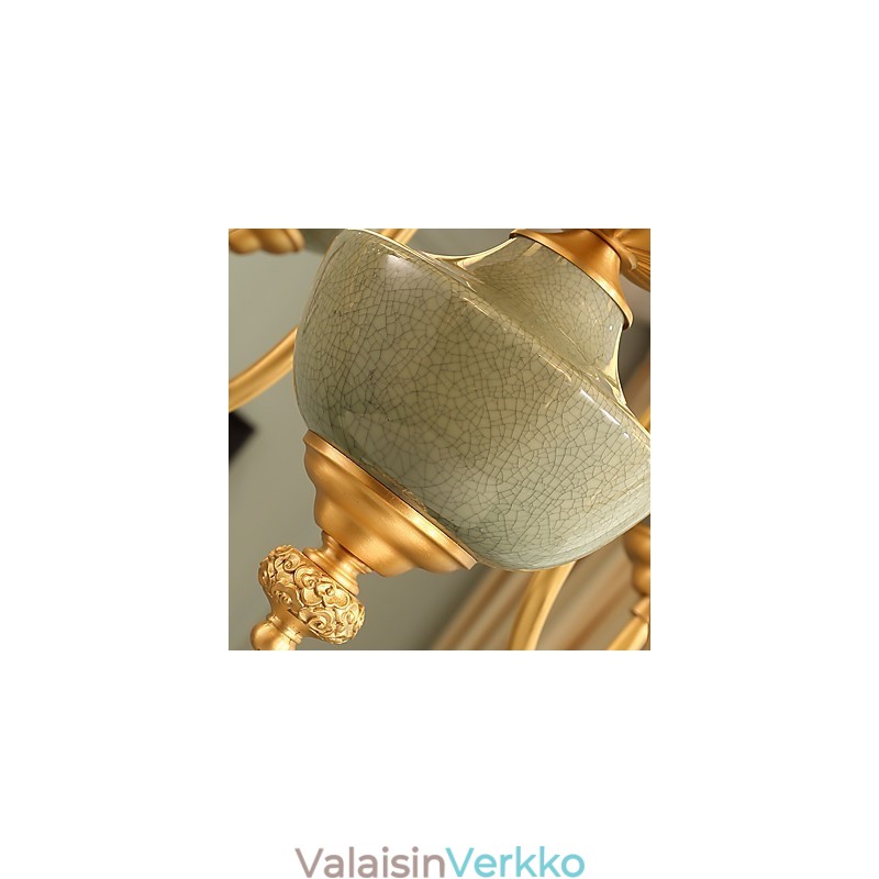 Kaikki kuparikattokruunu Jade koristeellinen kattokruunu KP8