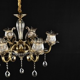 Maalaismainen Lodge-maalausominaisuus suunnittelijoille Metallikaupat, 2 lamppua kattokruunu