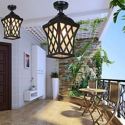 Maaseutulamppu American Garden Patio Door Outdoor Waterproof Grape Droplight