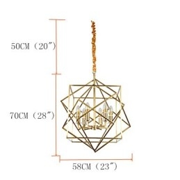 Lantern messinkiominaisuus suunnittelijoille Metallikruunu