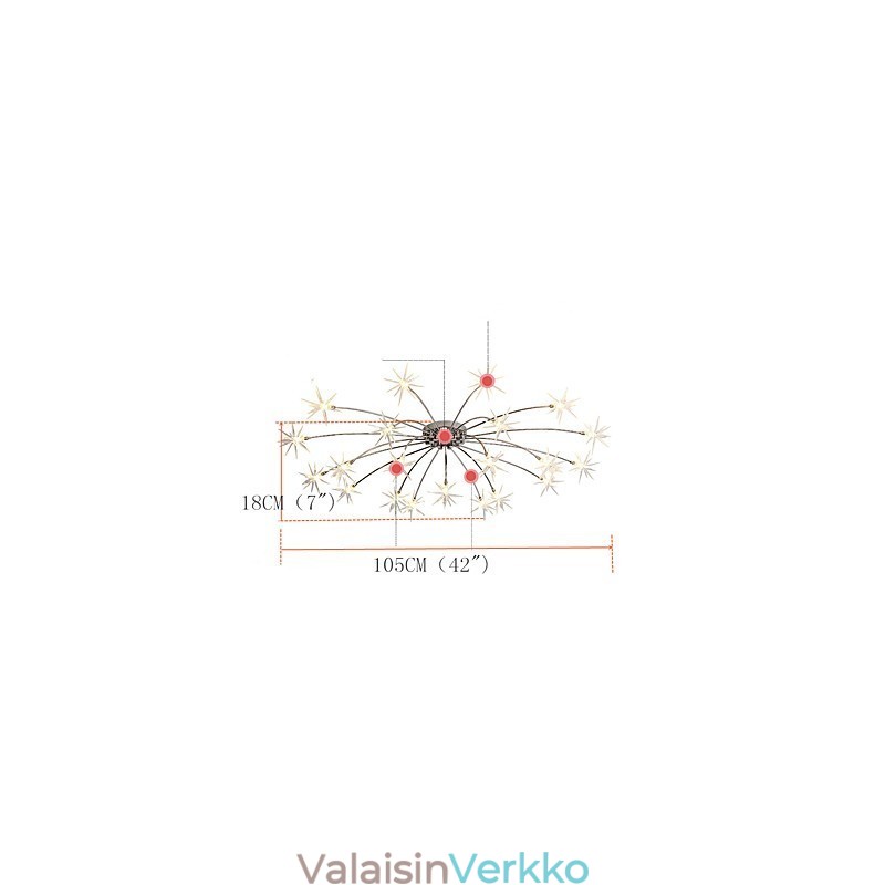 Moderni nykyaikainen Chrome-ominaisuus minityylisuunnittelijoille Metallinen lasten kattokruunu