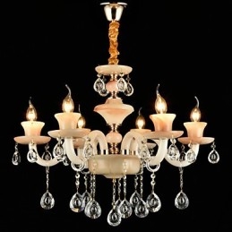 Perinteinen klassinen galvanoitu ominaisuus Crystal Mini Style -metallikattokruunulle