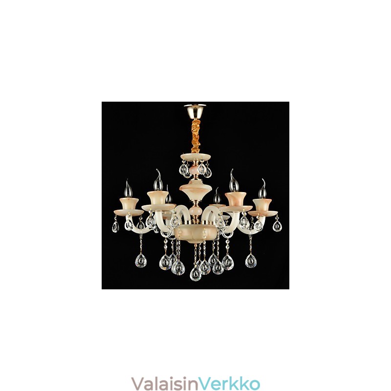 Perinteinen klassinen galvanoitu ominaisuus Crystal Mini Style -metallikattokruunulle