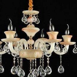 Perinteinen klassinen galvanoitu ominaisuus Crystal Mini Style -metallikattokruunulle