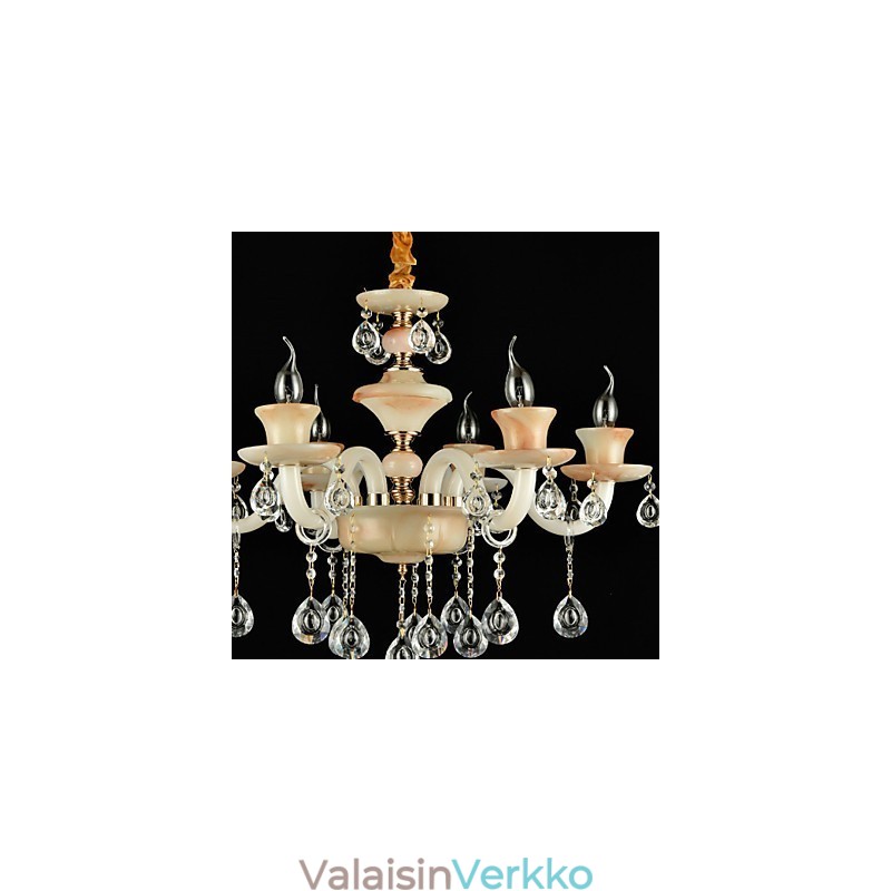Perinteinen klassinen galvanoitu ominaisuus Crystal Mini Style -metallikattokruunulle