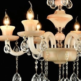Perinteinen klassinen galvanoitu ominaisuus Crystal Mini Style -metallikattokruunulle
