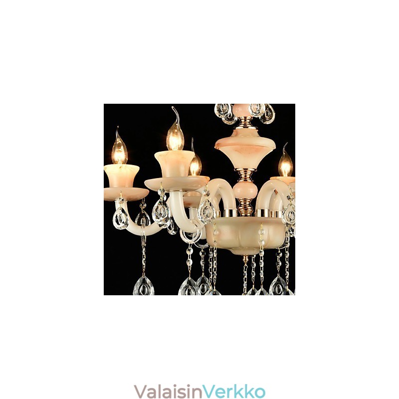 Perinteinen klassinen galvanoitu ominaisuus Crystal Mini Style -metallikattokruunulle