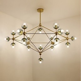 Twenty_one Light Postmoderni Eurooppa -tyyli Modo Metallilasiriippuvalaisin Aula Koristele teollinen kattokruunu lamppu